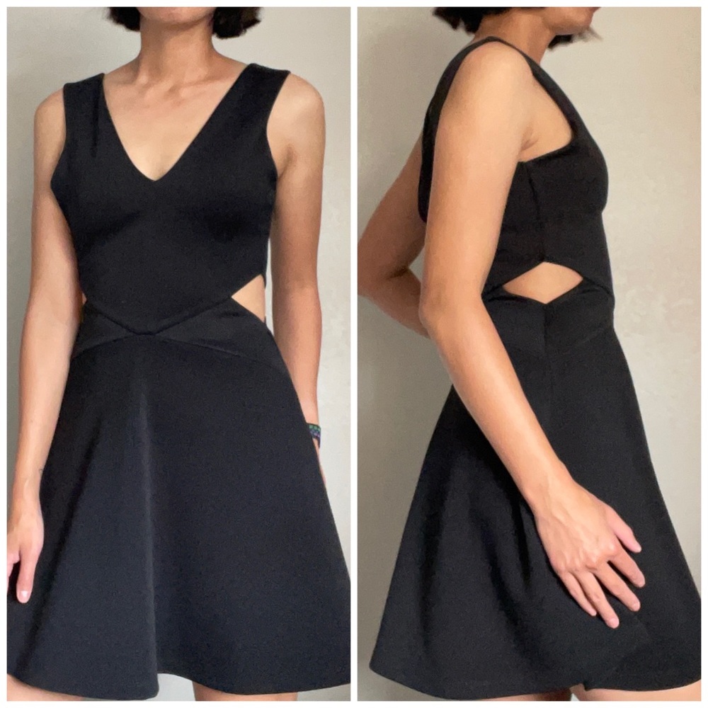 Topshop Scuba Cutout Dress